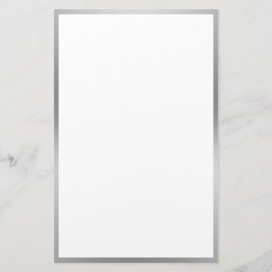 Hier finden Sie Ihr Schwarz-weißes und silbernes L Briefpapier (Rückseite)