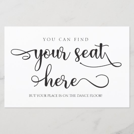 Hier finden Sie Ihr Sitzplatz (Vorderseite)