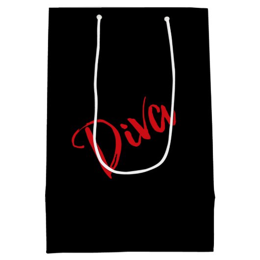 "Hier findest du keine gewöhnliche Idee!" DIVA-Ges Mittlere Geschenktüte (Rückseite)