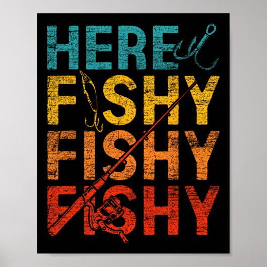 Hier Fische Fische Fische Poster (Vorne)