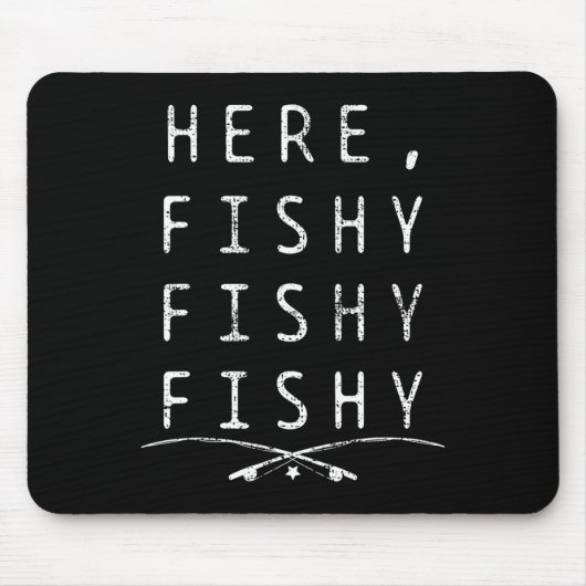 Hier Fischer Angler Mousepad (Vorne)