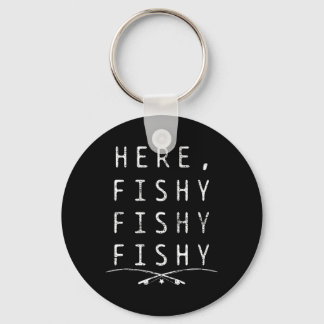 Hier Fischer Angler Schlüsselanhänger