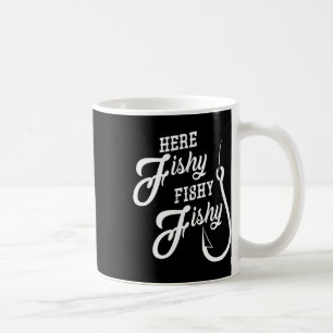 Hier Fischig Fischig Lustiges Angelgeschenk Viel G Kaffeetasse