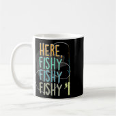 Hier fischt Fischer Rod Fish Sayi Kaffeetasse (Links)