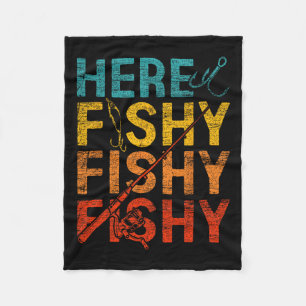 Hier Fishy Fishy Fishy Fleecedecke