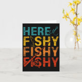 Hier Fishy Fishy Fishy Karte (Gelbe Blume)