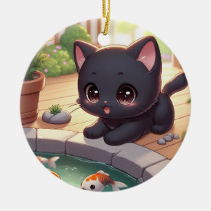 Hier Fishy Fishy! Keramik Ornament
