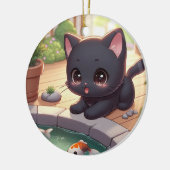 Hier Fishy Fishy! Keramik Ornament (Links)
