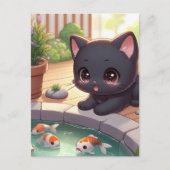 Hier Fishy Fishy! Postkarte (Vorderseite)