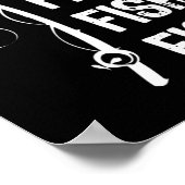 Hier Fishy Fishy T Shirt Funny Fishing Shirts Poster (Ecke)