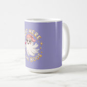 Hier für Boos - Funny Halloween Ghost Kaffeetasse (VorderseiteRechts)