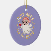 Hier für Boos - Funny Halloween Ghost Keramik Ornament (Rechts)