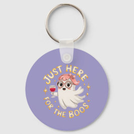 Hier für Boos - Funny Halloween Ghost Schlüsselanhänger
