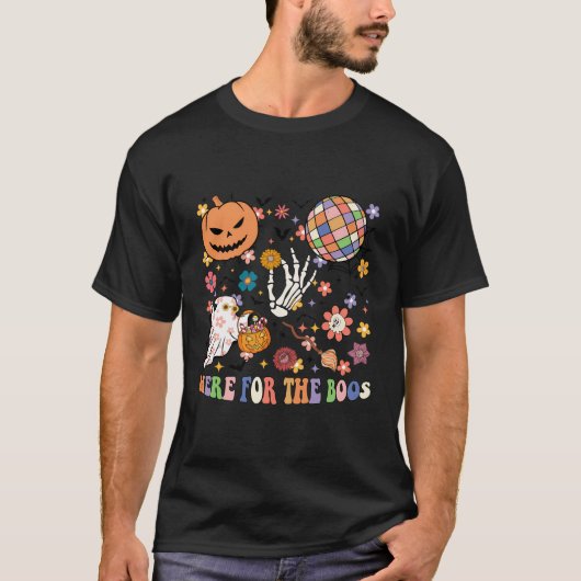 Hier für Boos Spooky Halloween Skeleton Hand P T-Shirt (Vorderseite)