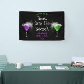 Hier für Boos und Booze Adult Halloween-Party Banner (Messe)