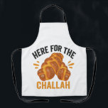 Hier für Challah Funny Jewish Hanukkah Brot Schürze<br><div class="desc">chanukah, menorah, hanukkah, dreidel, jüdisch, Chrismukkah, Ferien, Horah, Weihnachten, Herausforderung</div>