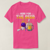 Hier für das Bier Bowling Hobby trinken T T-Shirt (Design vorne)