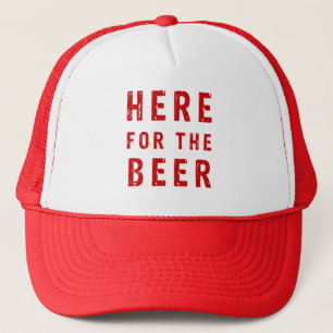 Hier für das Bier Truckerkappe