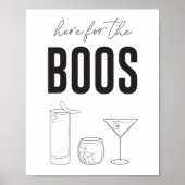 Hier für das Boos Bar Cart-Zeichen Poster (Vorne)