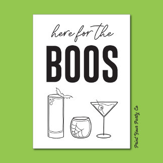 Hier für das Boos Bar Cart-Zeichen Poster