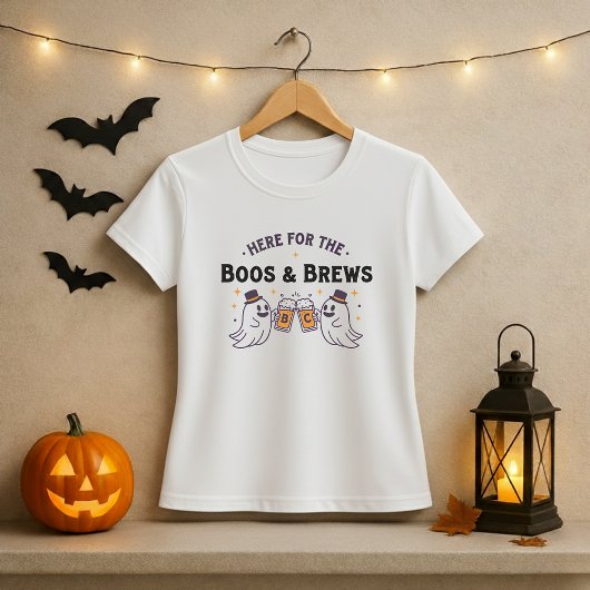 Hier für das Boos & Brews Halloween T-Shirt; Ghost T-Shirt