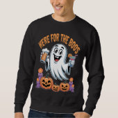 Hier für das Boos Funny Ghost Halloween Sweatshirt (Vorderseite)