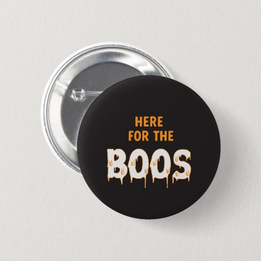 Hier für das Boos Funny Halloween Black Button (Vorne & Hinten)