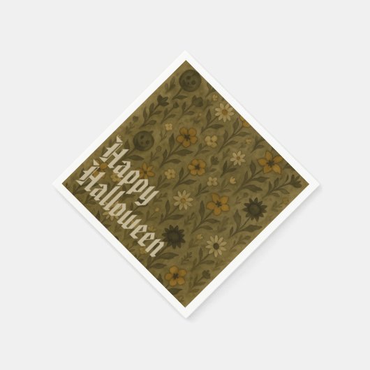 Hier für das "Boos" glückliche Halloween Serviette (Ecke)