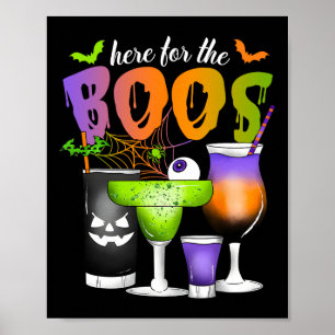 Hier für das Boos Halloween Beängstigend Gles Drin Poster