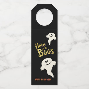 Hier für das Boos-Halloween-Party Flaschenanhänger
