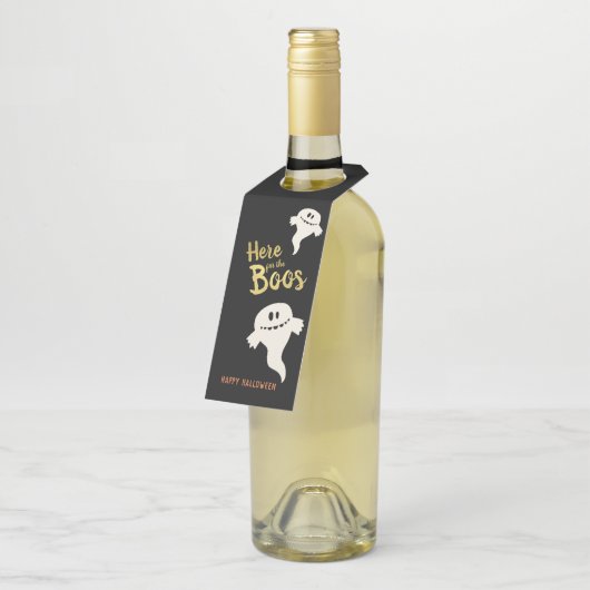 Hier für das Boos-Halloween-Party Flaschenanhänger (Angewinkelt)