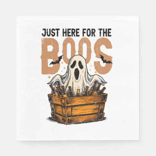 Hier für das Boos Halloween Serviette (Vorderseite)