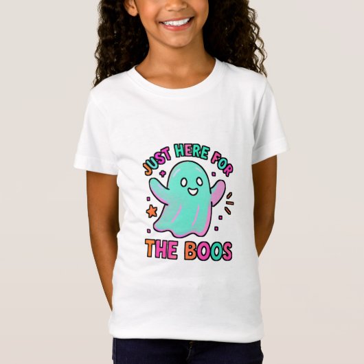 Hier für das Boos Playful Ghost Halloween T-Shirt (Vorderseite)