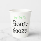 Hier für das Booze Funny Adult Halloween-Party Pappbecher (Vorderseite)