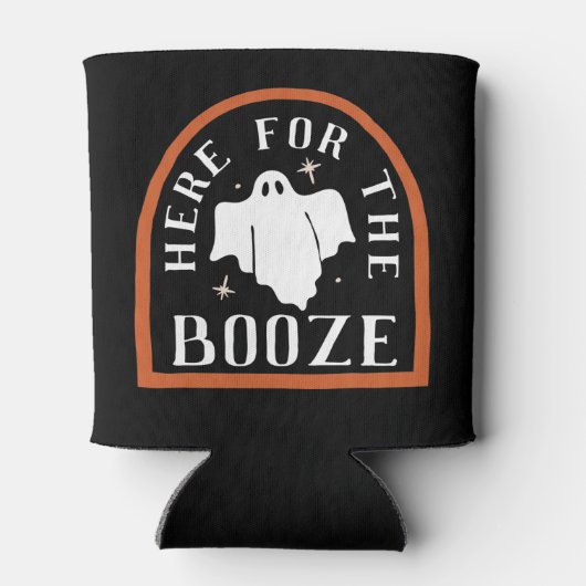 Hier für das Booze Ghost Halloween Dosenkühler (Rückseite)