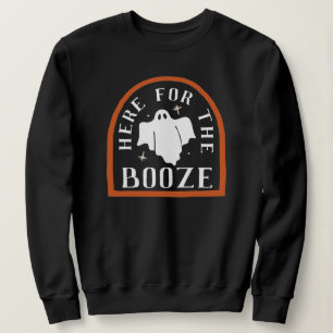 Hier für das Booze Ghost Halloween Sweatshirt