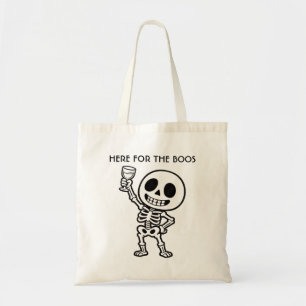 Hier für das Buh lustiges Skelett Halloween Canvas Tragetasche