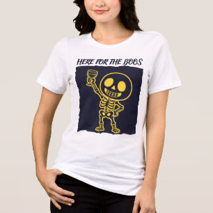 Hier für das Buh lustiges Skelett Halloween Tri-Blend Shirt