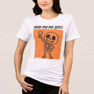 Hier für das Buh lustiges Skelett Halloween Tri-Blend Shirt