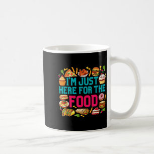hier für Das Essen Lustiger Foodie Humor Snack Lie Kaffeetasse