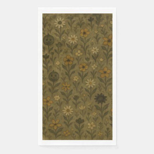 Hier für das Halloween-Party "Boos" - Blumen Serviette (Vorderseite)