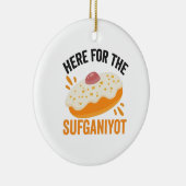 Hier für das Sufganiyot Funny Juwish Hanukkah Gesc Keramik Ornament (Rechts)
