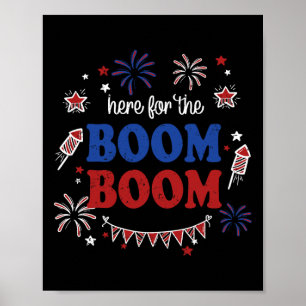 Hier für den Boom Boom 4. Juli Feuerwerk Indep Poster