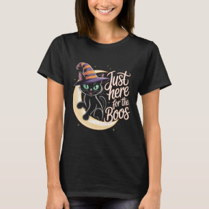 Hier für den Boos Funny Black Cat T - Shirt C