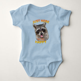 Hier für den Happy Raccoon Baby Bodysuit Baby Strampler