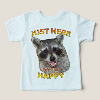 Hier für den Happy Raccoon Kleinkind T - Shirt