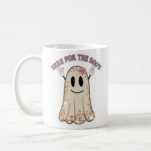 HIER FÜR DEN lustigen, spukhaften Halloween-Geist Kaffeetasse (Links)