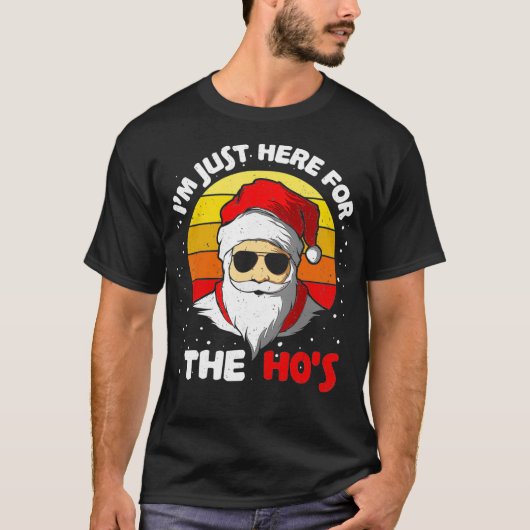 Hier für den lustigen Weihnachtssprung in Ho Santa T-Shirt (Vorderseite)