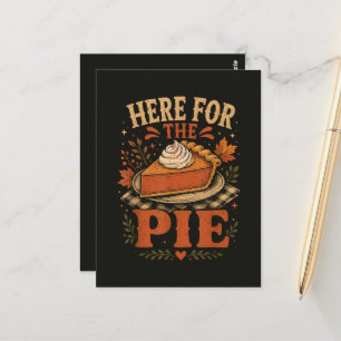 Hier für den Pie Kürbiskuchen Thanksgiving Postkarte