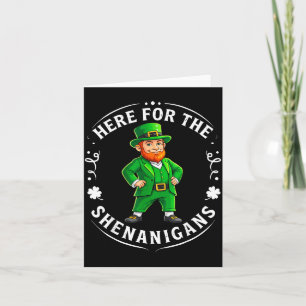Hier für den Schabernack St. Patricks Day Irisch Karte